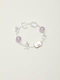 Square Baroque Amethyst Bracelet — Amethyst, Baroque Pearl & Sterling Silver | SENLORE