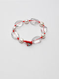 White Crystal & Baroque Pearl Abundance Bracelet