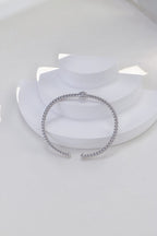 Cubic Zirconia Bangle — Cubic Zirconia & Sterling Silver | SENLORE