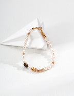 SENLORE Tiger's Eye Pearl Bracelet – Side View