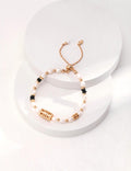 Iris Barrel Pearl Bracelet — Sterling Silver, 18K Gold Vermeil, cubic zirconia, natural freshwater pearl | SENLORE