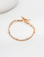 Double-Layer Bracelet — Sterling Silver, 18K Gold Vermeil | SENLORE
