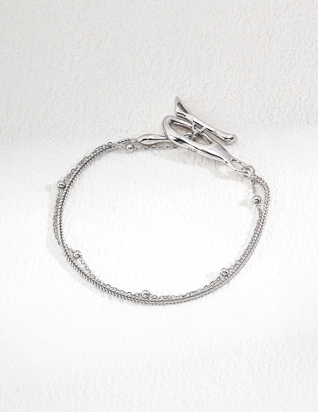 Double-Layer Bracelet — Sterling Silver, 18K Gold Vermeil | SENLORE