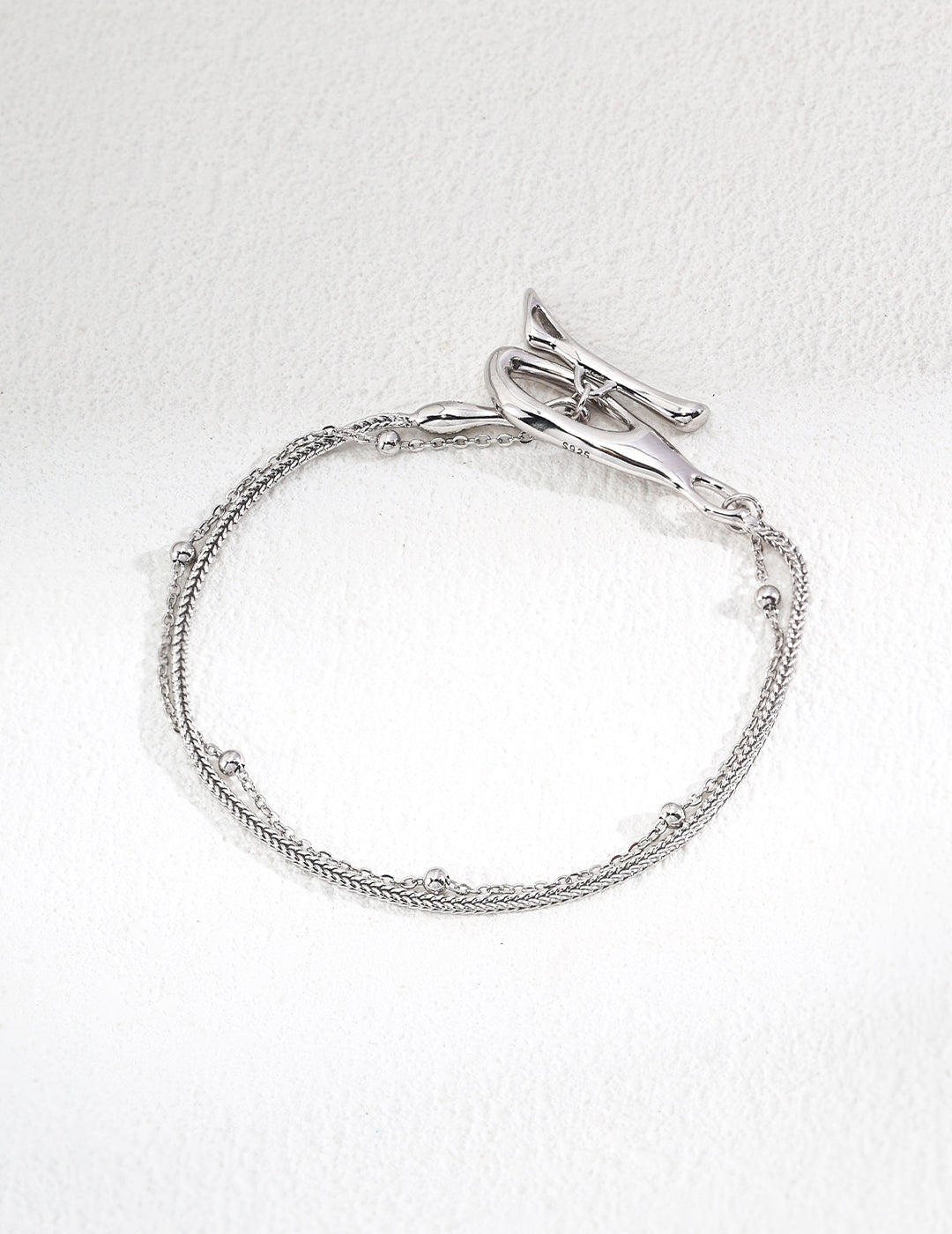 Double-Layer Bracelet — Sterling Silver, 18K Gold Vermeil | SENLORE