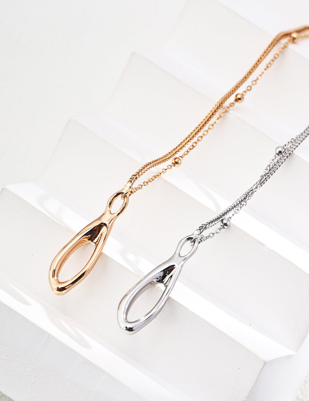 Double-Layer Bracelet — Sterling Silver, 18K Gold Vermeil | SENLORE