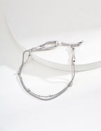 Double-Layer Bracelet — Sterling Silver, 18K Gold Vermeil | SENLORE