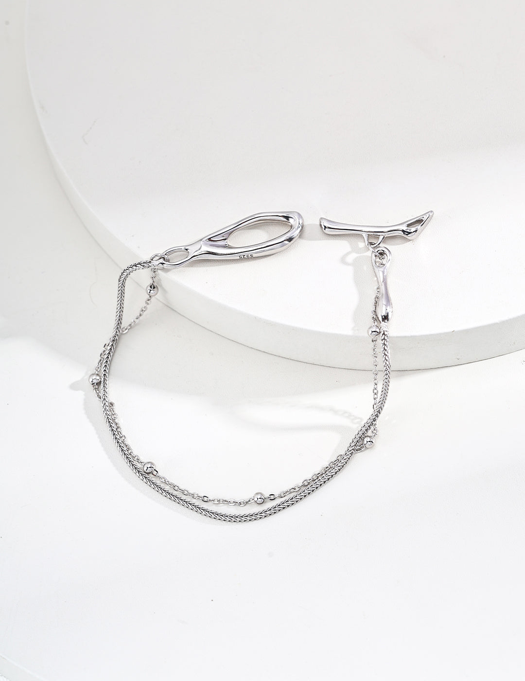 Double-Layer Bracelet — Sterling Silver, 18K Gold Vermeil | SENLORE