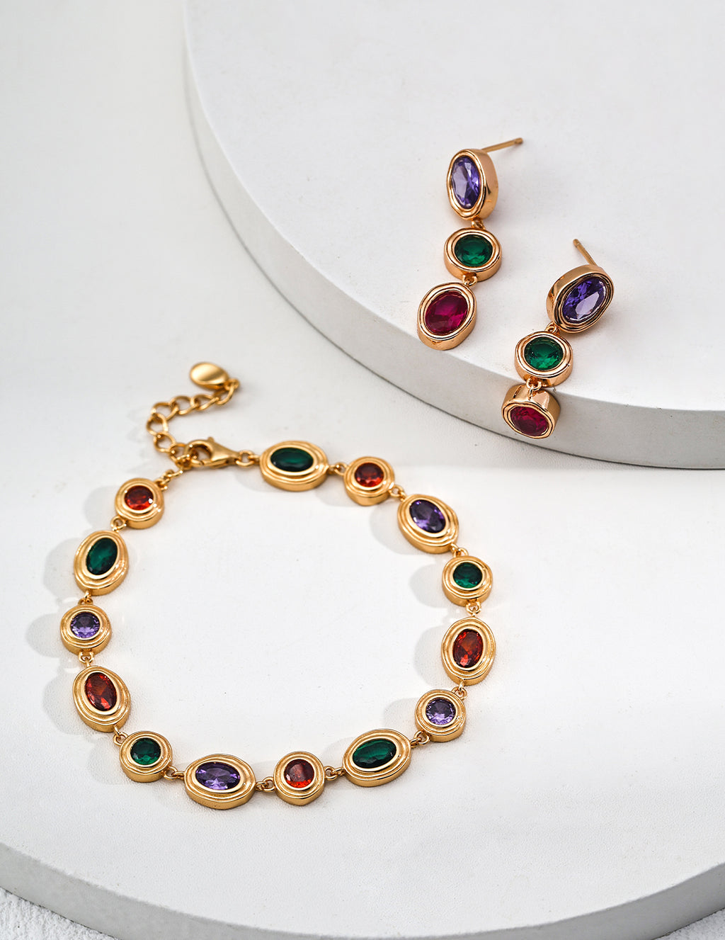 SENLORE Colorful Zircon Bracelet – Front View