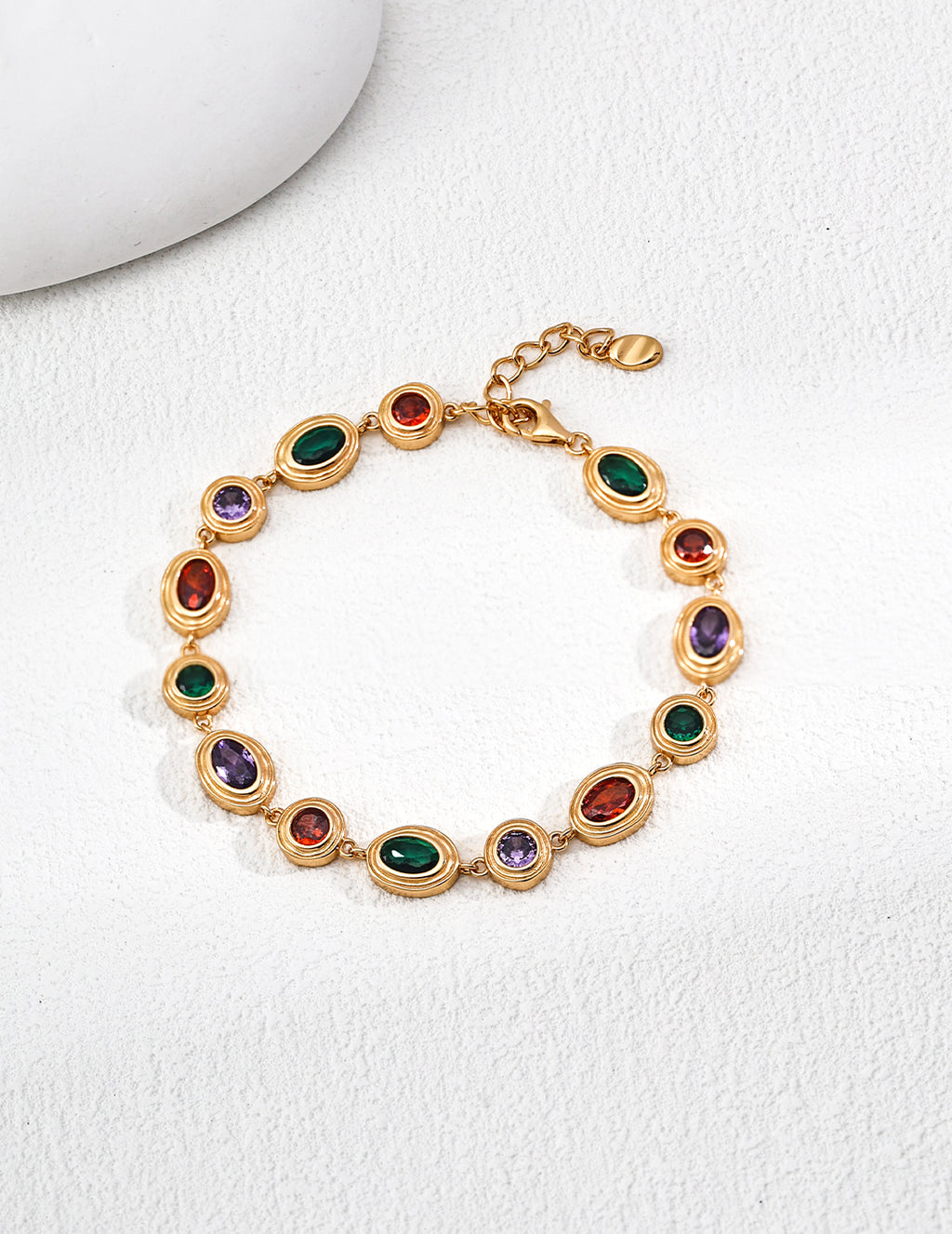 SENLORE Colorful Zircon Bracelet – Side View