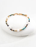 SENLORE Minimalist Turquoise Bracelet – Side View