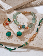 Green Fluorite Zircon Pearl Bracelet — 18K Gold Vermeil, natural freshwater pearl, cubic zirconia, green fluorite | SENLORE