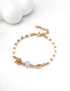 Cat's Eye Pearl Bracelet — Sterling Silver, 18K Gold Vermeil, natural freshwater pearl, gradient cat's eye | SENLORE