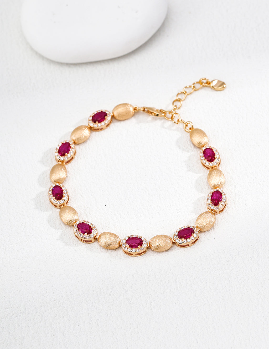 Hand-Brushed Zircon Bracelet — Sterling Silver, 18K Gold Vermeil, cubic zirconia | SENLORE