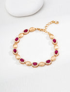Hand-Brushed Zircon Bracelet — Sterling Silver, 18K Gold Vermeil, cubic zirconia | SENLORE