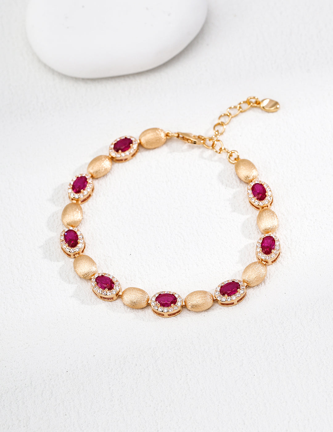 Hand-Brushed Zircon Bracelet — Sterling Silver, 18K Gold Vermeil, cubic zirconia | SENLORE