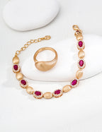 Hand-Brushed Zircon Bracelet — Sterling Silver, 18K Gold Vermeil, cubic zirconia | SENLORE
