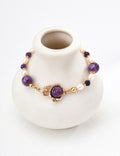 Amethyst Pearl Bracelet — 18K Gold Vermeil, amethyst, agate, natural freshwater pearl | SENLORE