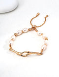 Lava Fluid Pearl Bracelet — 18K Gold Vermeil, natural freshwater pearl | SENLORE