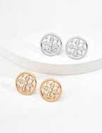 SENLORE Cross Iris Earrings – Lifestyle Shot
