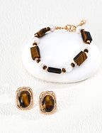 SENLORE Maillard Tiger's Eye Bracelet – Front View