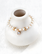 SENLORE Zircon Pearl Bracelet – Side View