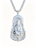 Handcrafted Silver Lotus & Guanyin Pendant — Bespoke Commission