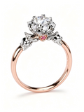 2ct Diamond Bloom Ring — Rose Gold &  Diamond Bespoke Commission