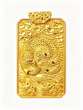 Hand-Carved 24K Gold Phoenix & Auspicious Cloud Pendant — Bespoke Commission