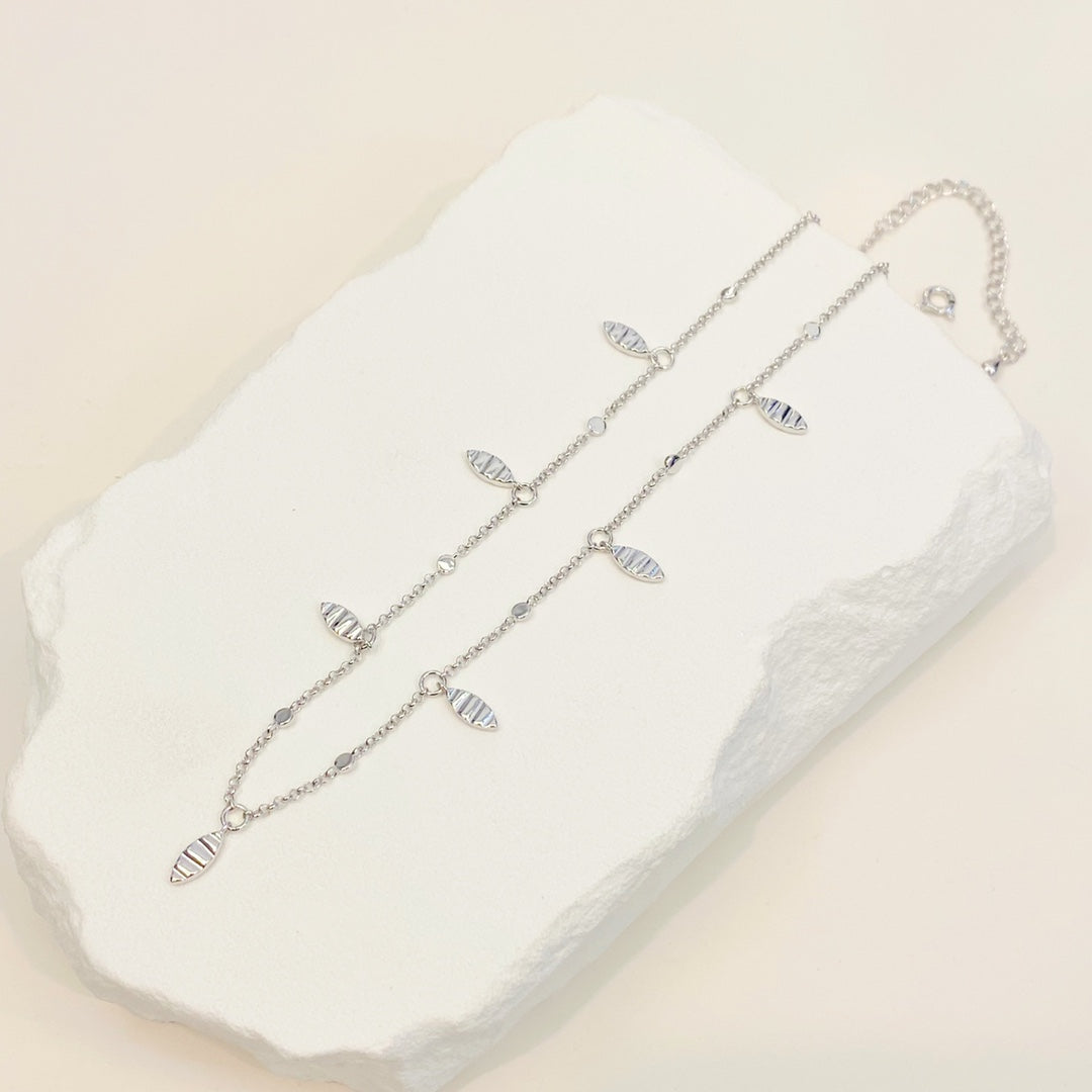 Leaf Pendant Necklace — Sterling Silver & 18K Gold Vermeil | SENLORE