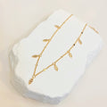 Leaf Pendant Necklace — Sterling Silver & 18K Gold Vermeil | SENLORE