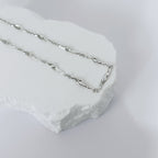 Knot-Bamboo Wave Necklace — Sterling Silver & 18K Gold Vermeil | SENLORE