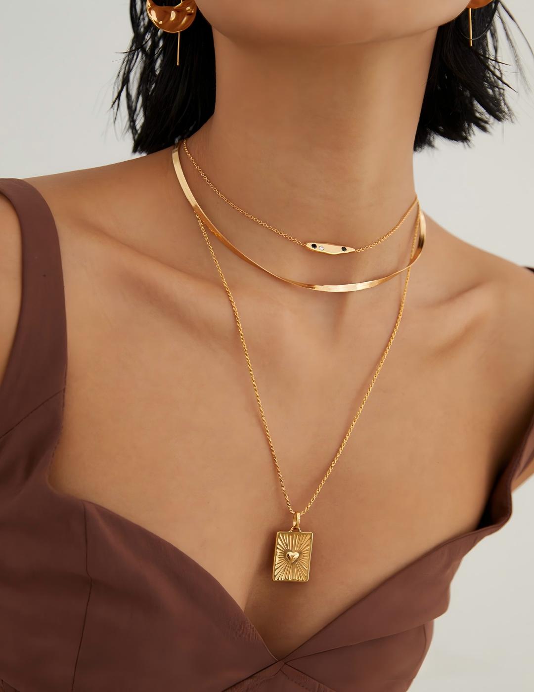 Snake Chain Necklace — Sterling Silver, 18K Gold Vermeil | SENLORE
