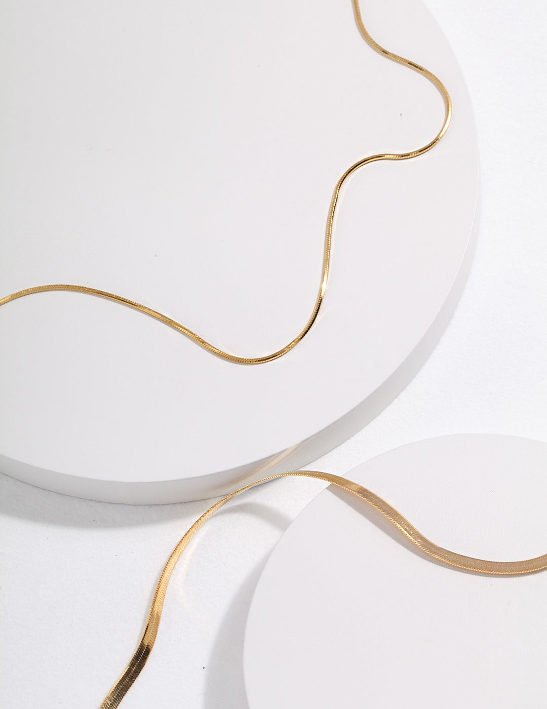 Snake Chain Necklace — Sterling Silver, 18K Gold Vermeil | SENLORE