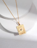 Heart Square Plate Pendant — 18K Gold Vermeil | SENLORE