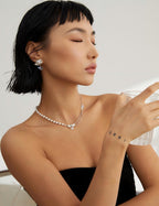 Moonstone Pearl Necklace — Sterling Silver, 18K Gold Vermeil, natural freshwater pearl, moonstone | SENLORE
