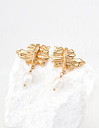 Vintage Pearl Earrings — Sterling Silver, 18K Gold Vermeil, natural freshwater pearl | SENLORE