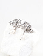 Vintage Pearl Earrings — Sterling Silver, 18K Gold Vermeil, natural freshwater pearl | SENLORE