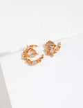SENLORE Moon Asymmetric Earrings – Detail Close-up