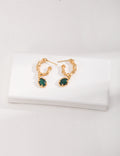 Malachite Coral Earrings — 18K Gold Vermeil, malachite | SENLORE