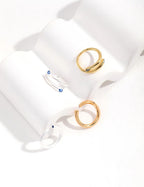 Blue Zircon Line Ring — Sterling Silver, 18K Gold Vermeil, cubic zirconia | SENLORE