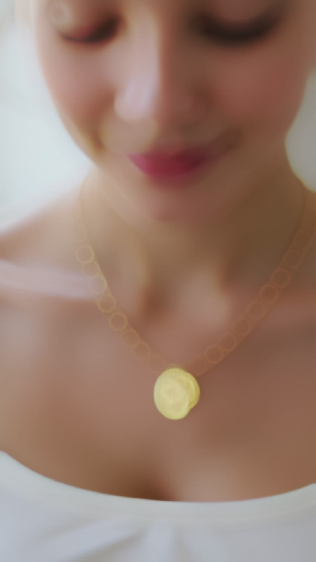 Curved Edge Tag Necklace