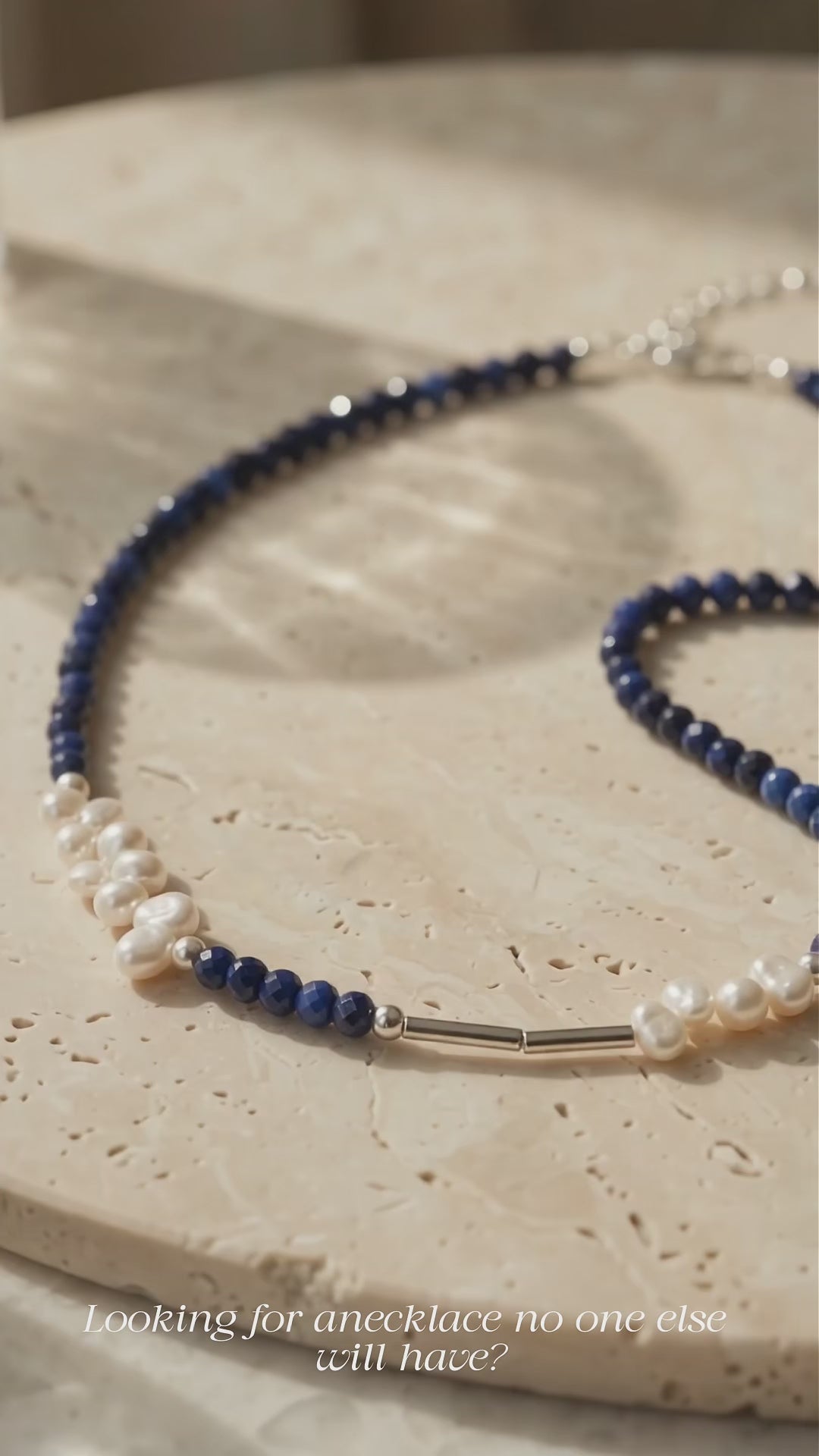 Lapis Lazuli Petal Necklace