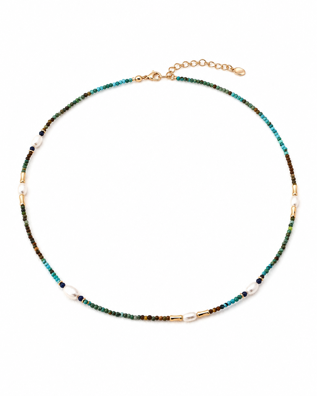 Minimalist Lapis Lazuli Turquoise Necklace