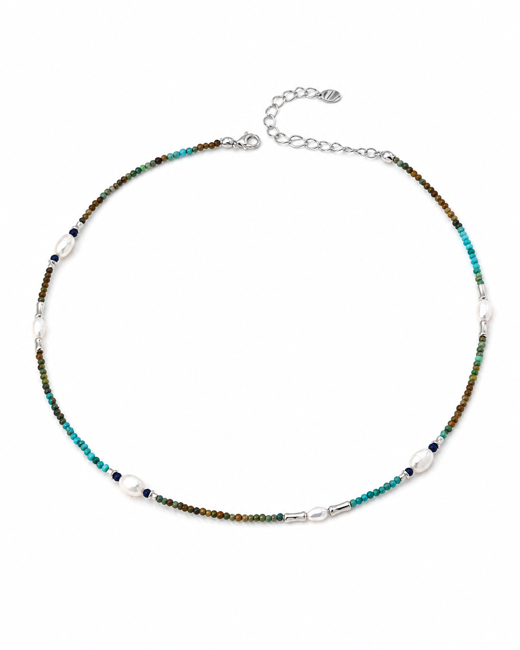Minimalist Lapis Lazuli Turquoise Necklace