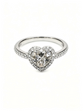 3ct Heart-Cut Diamond Halo Engagement Ring — Pt950 Platinum Bespoke Commission