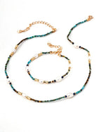 Minimalist Lapis Lazuli Turquoise Necklace