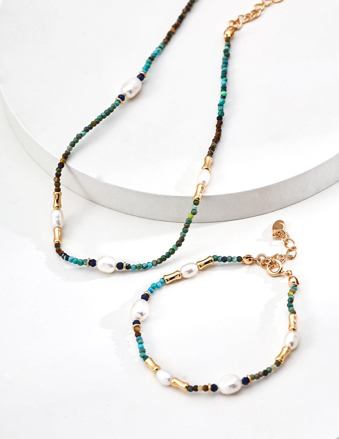 Minimalist Lapis Lazuli Turquoise Necklace